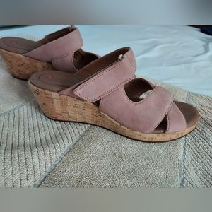 Unstructured by Clark's Strappy Rose Wedges 10